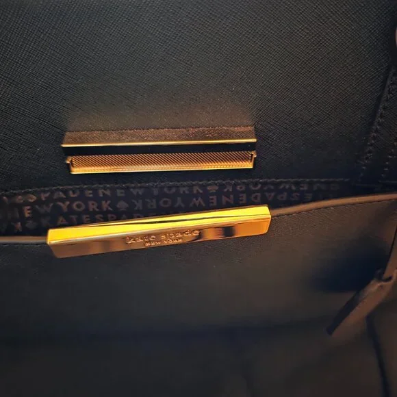 kate spade NEW YORK Maiden Way Saffiano Clarke , Black Handbag - Picture 5 of 8